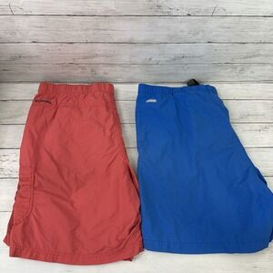 Lot of 2 Columbia Shorts Mens Size XL‎ Fishing Pink/Blue Outdoor Hiking Swim
